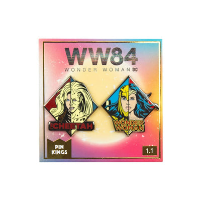 One Size Pin Kings Wonder Woman '84  Enamel Pin Badge Set 1.1 - WW & Cheetah