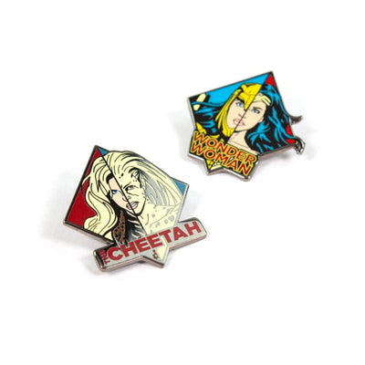 One Size Pin Kings Wonder Woman '84  Enamel Pin Badge Set 1.1 - WW & Cheetah