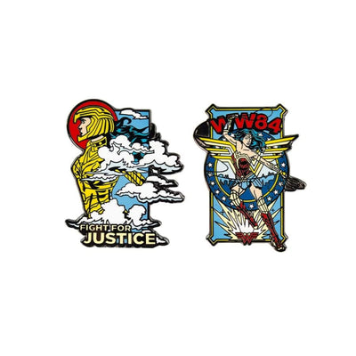 One Size Pin Kings Wonder Woman '84  Enamel Pin Badge Set 1.2 - Fight For Justice