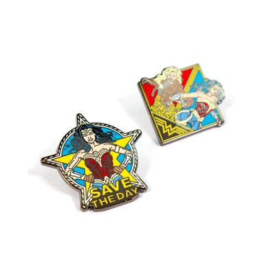 One Size Pin Kings Wonder Woman '84  Enamel Pin Badge Set 1.3 - Save The Day