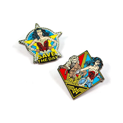 One Size Pin Kings Wonder Woman '84  Enamel Pin Badge Set 1.3 - Save The Day