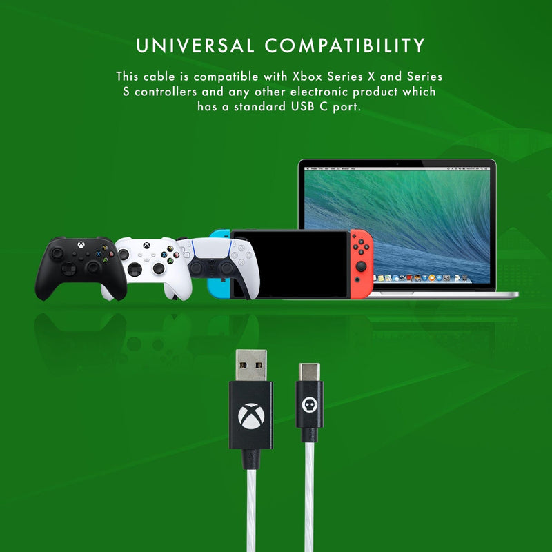 Official Xbox Series X and Series S LED USB C Charge Cable